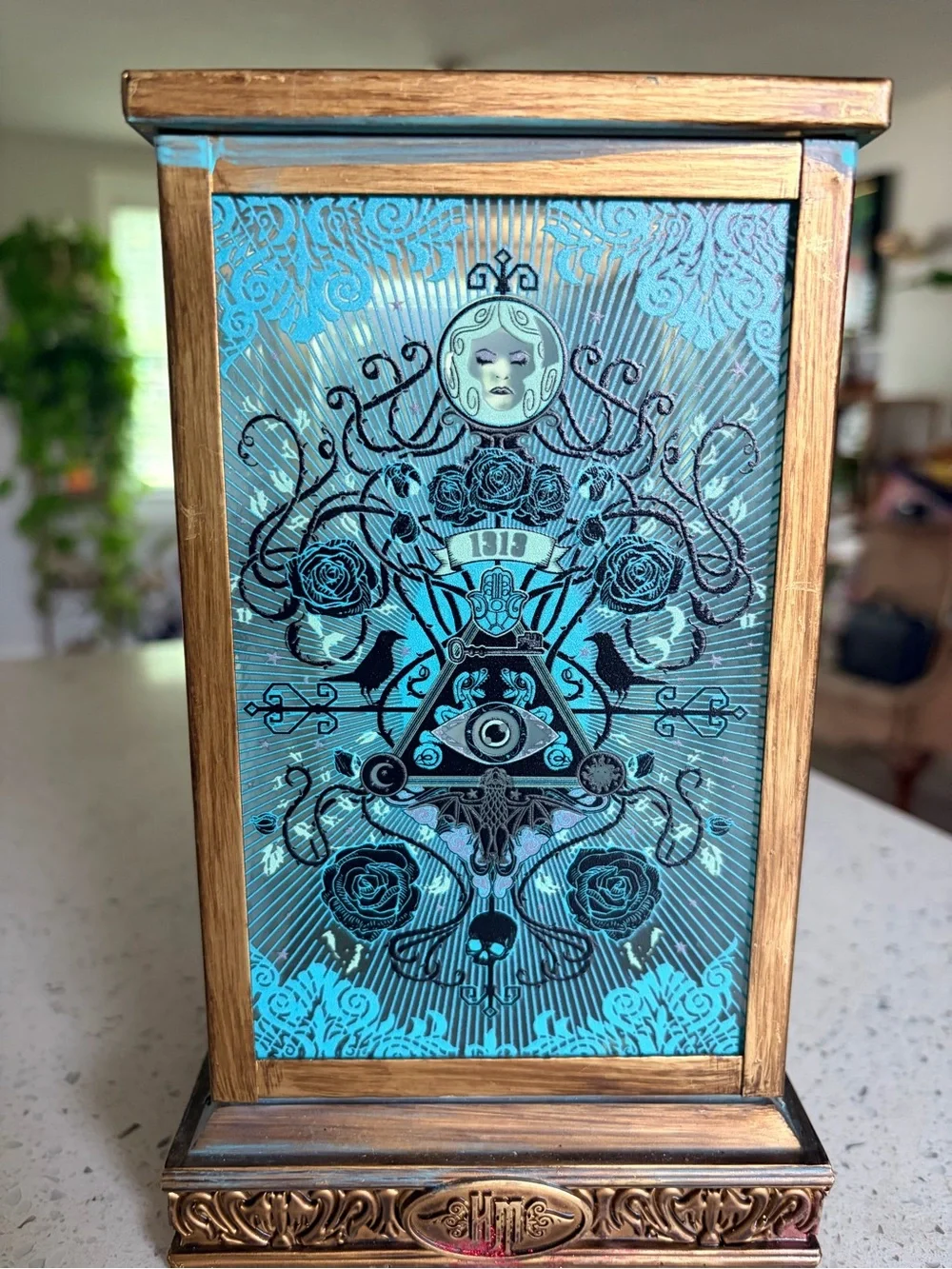 Disney Haunted Mansion 1313 Votive Candle Holder Spirit Halloween Gothic Decor